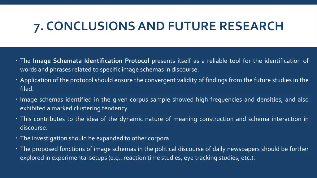 7 conclusions and future research