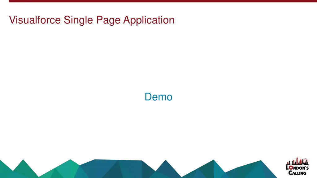 visualforce single page application
