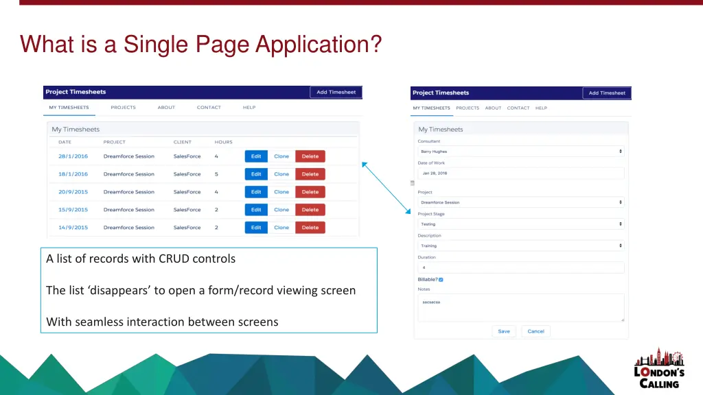 what is a single page application