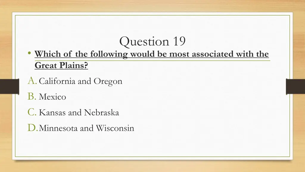 question 19