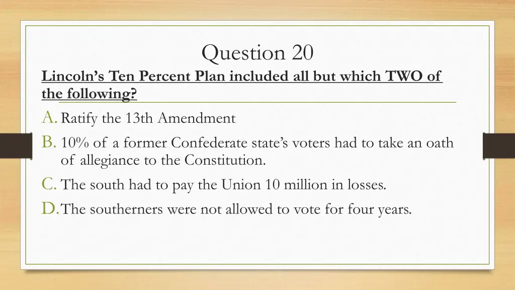 question 20
