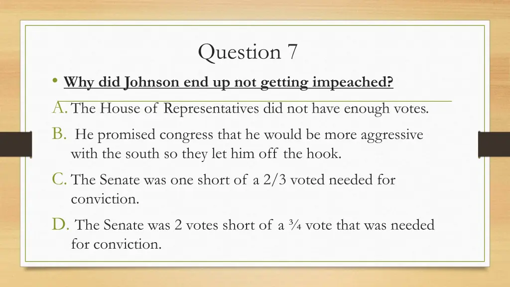 question 7