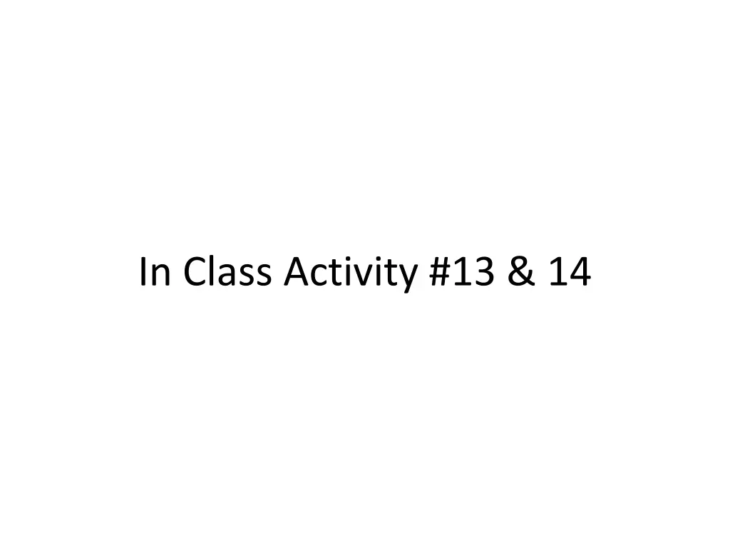 in class activity 13 14