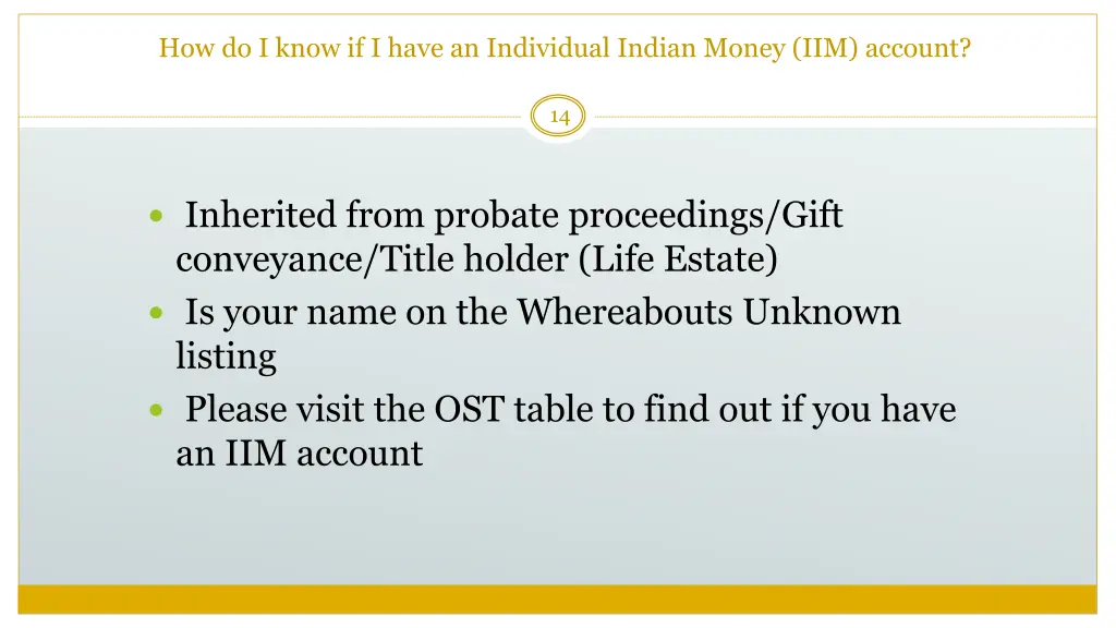 how do i know if i have an individual indian