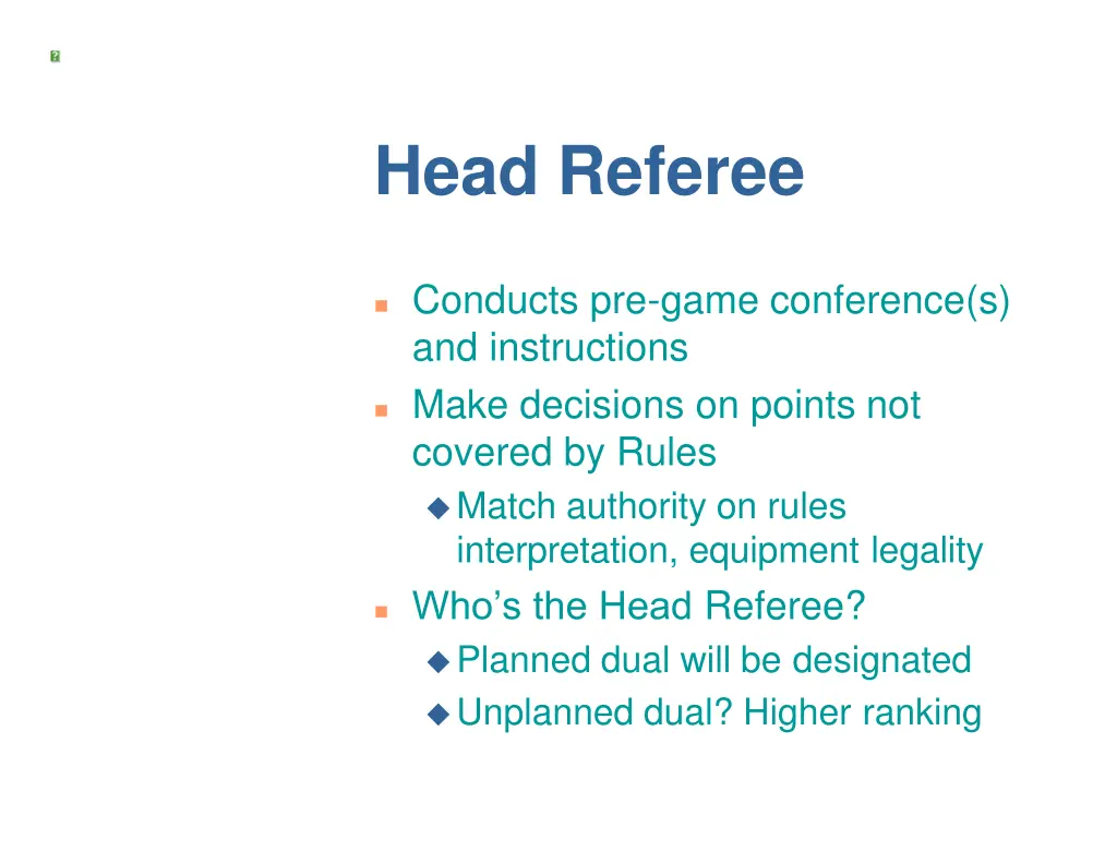 head referee