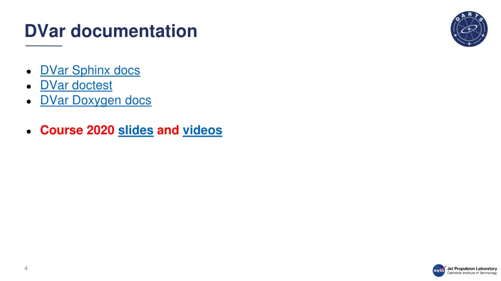 dvar documentation