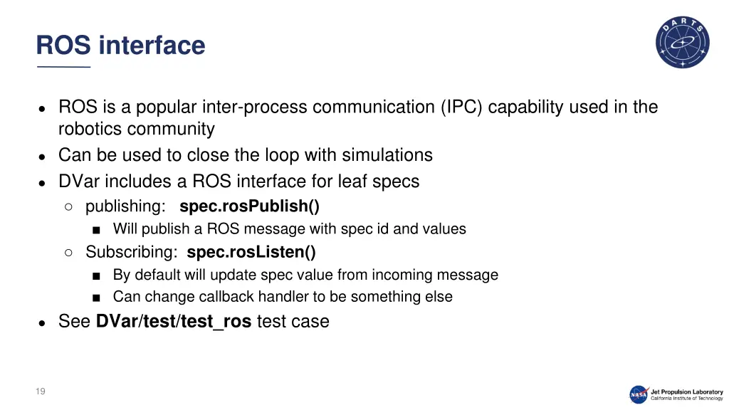 ros interface