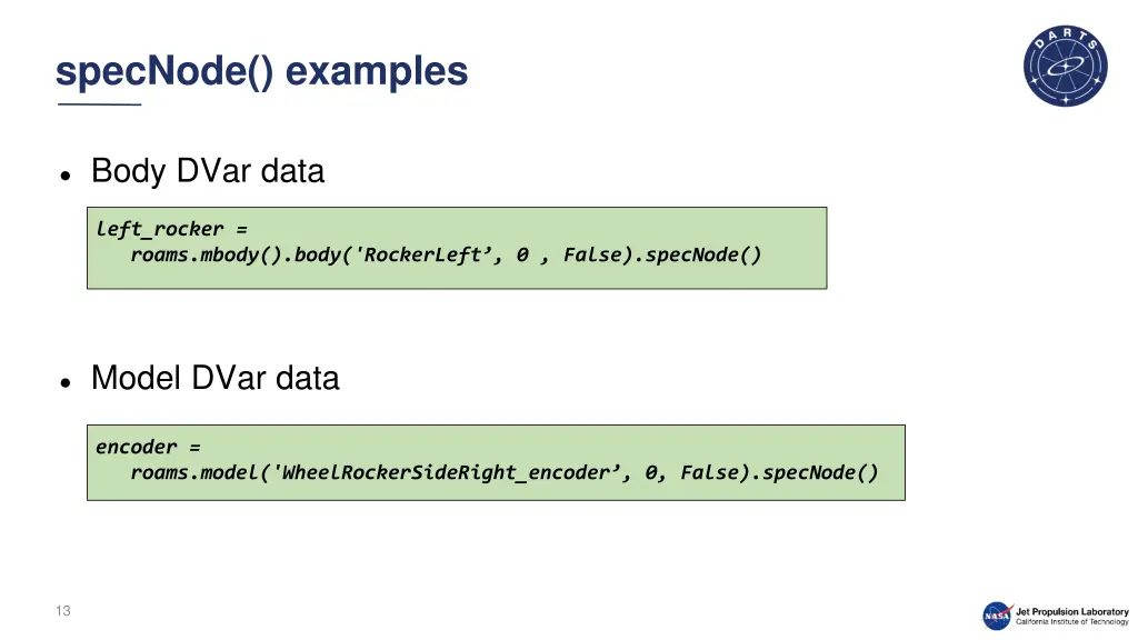 specnode examples