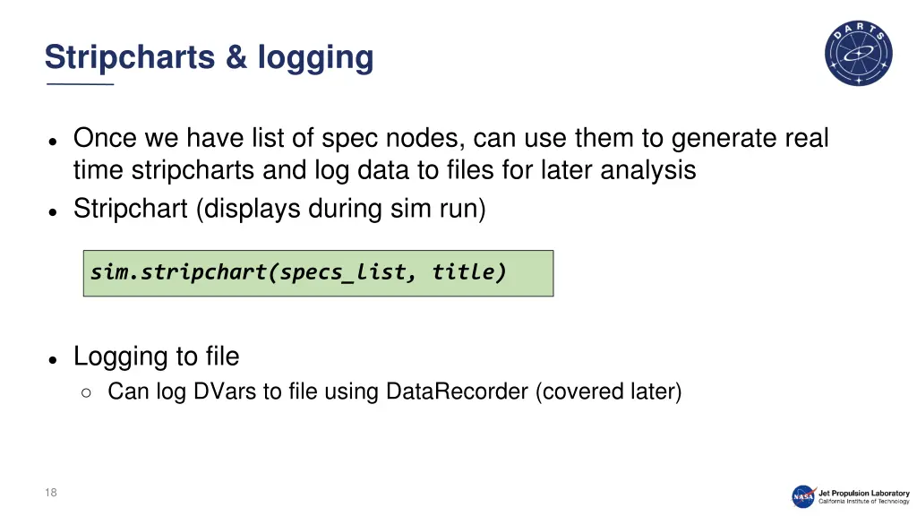stripcharts logging