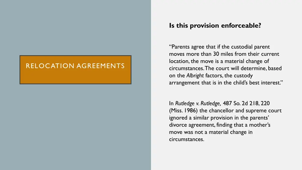 is this provision enforceable