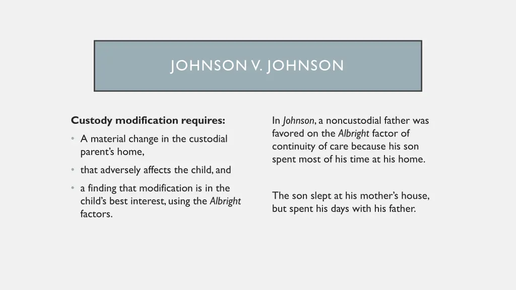 johnson v johnson