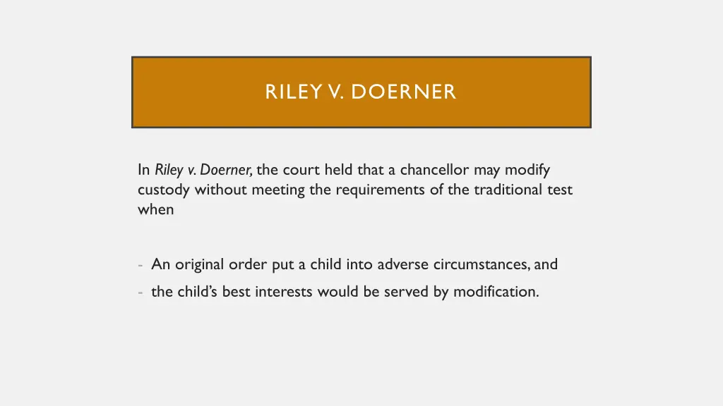 riley v doerner