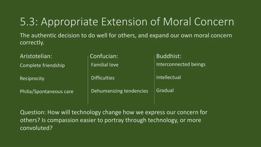 5 3 appropriate extension of moral concern