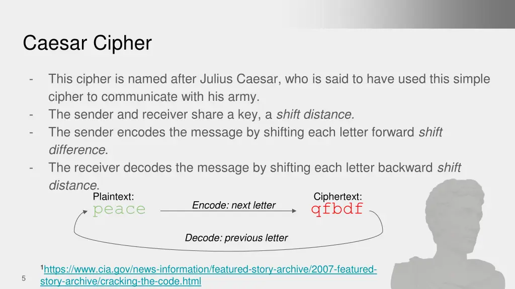 caesar cipher