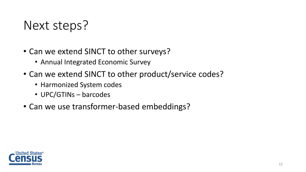next steps