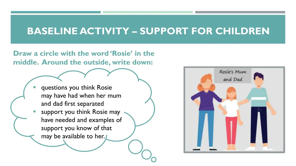 baseline activity support for children