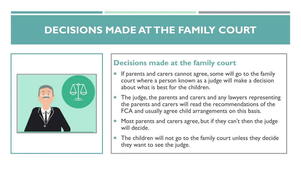 decisions made at the family court