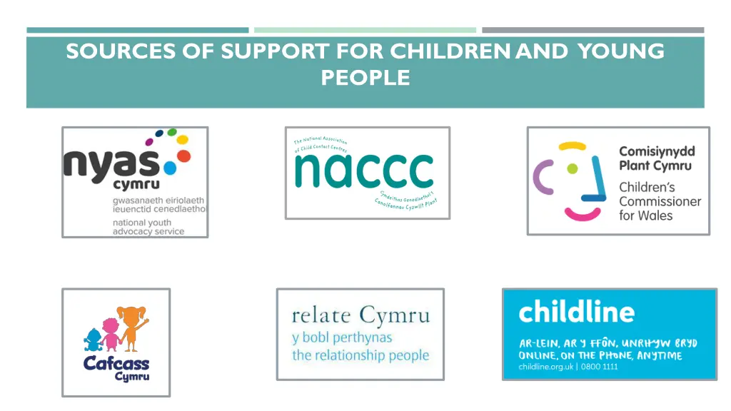 sources of support for children and young people