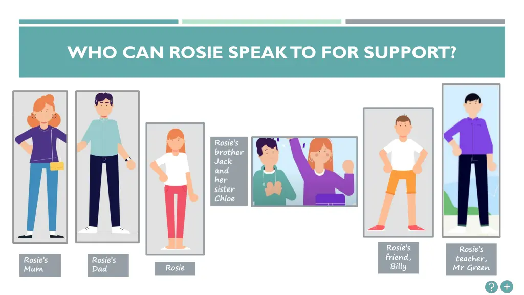 who can rosie speak to for support