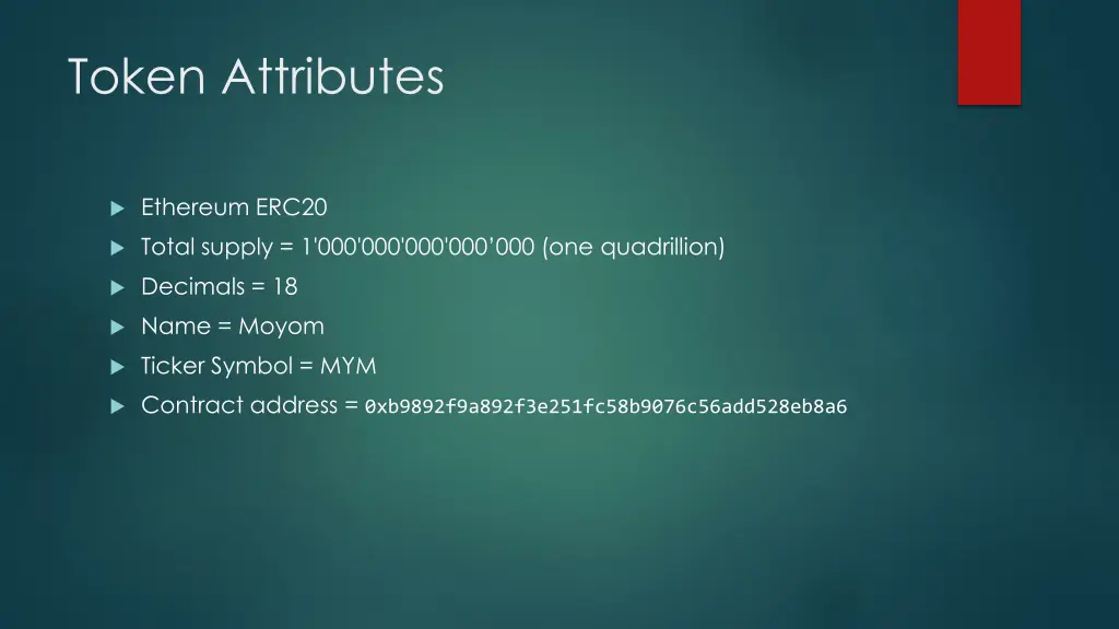 token attributes
