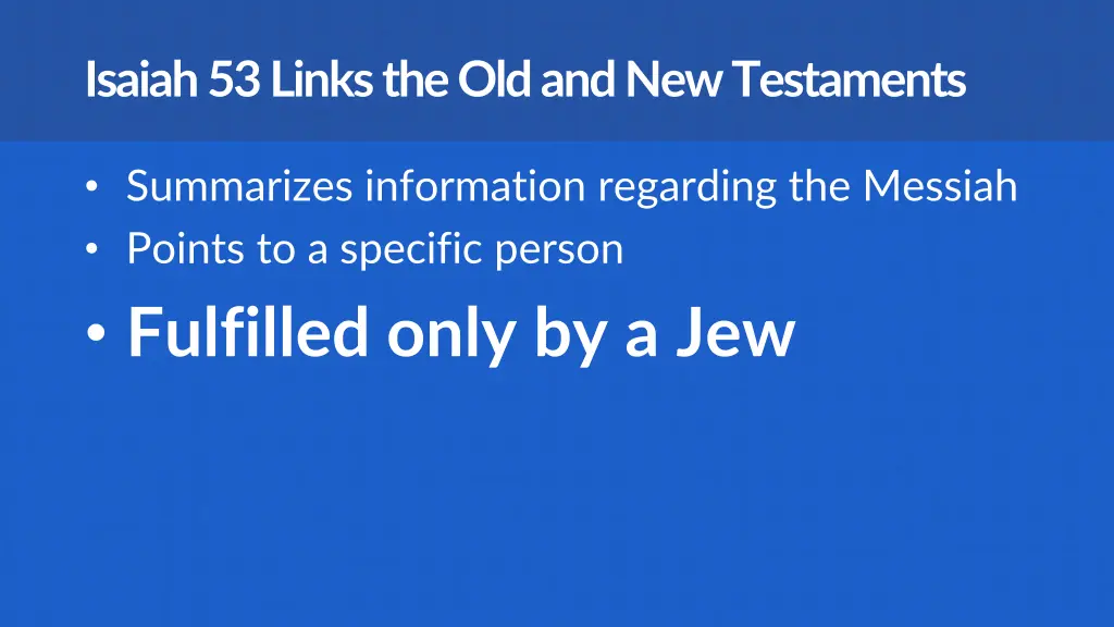 isaiah 53 links the old and new testaments 2