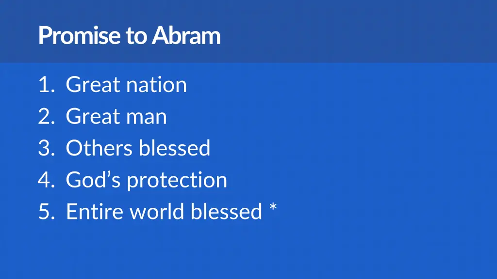 promise to abram