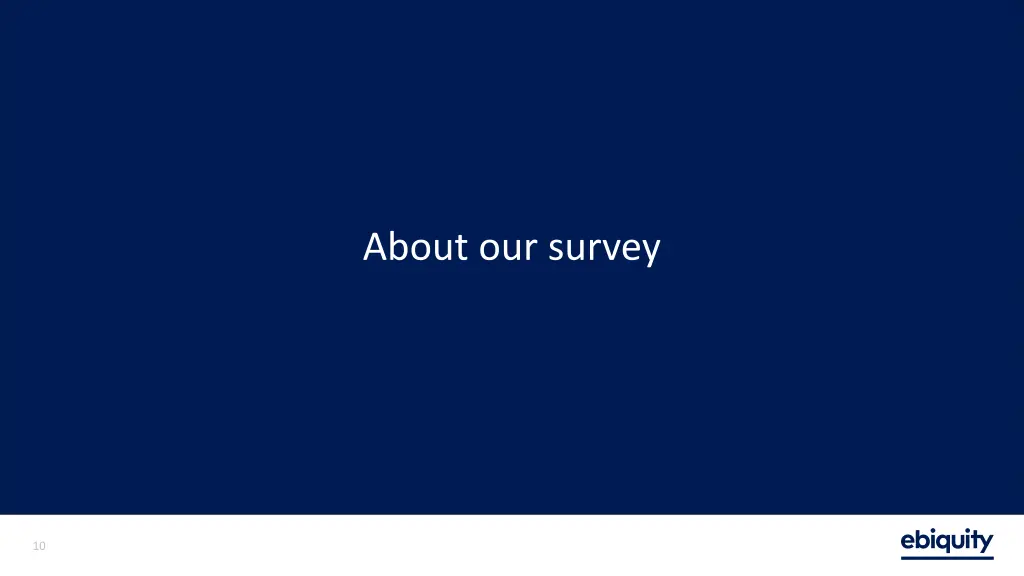 about our survey