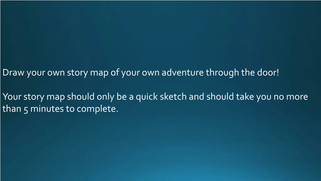 draw your own story map of your own adventure