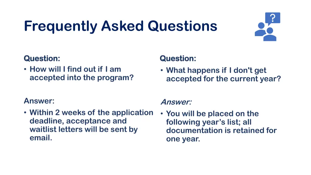 frequently asked questions
