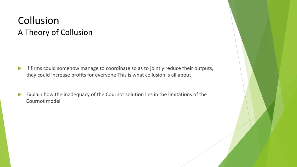 collusion a theory of collusion