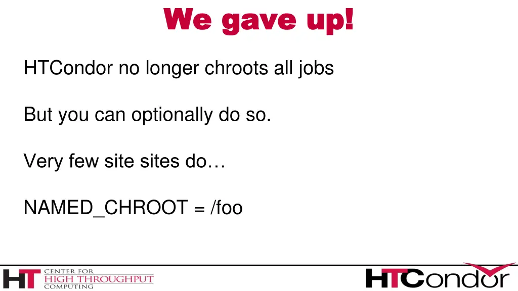 we gave up we gave up