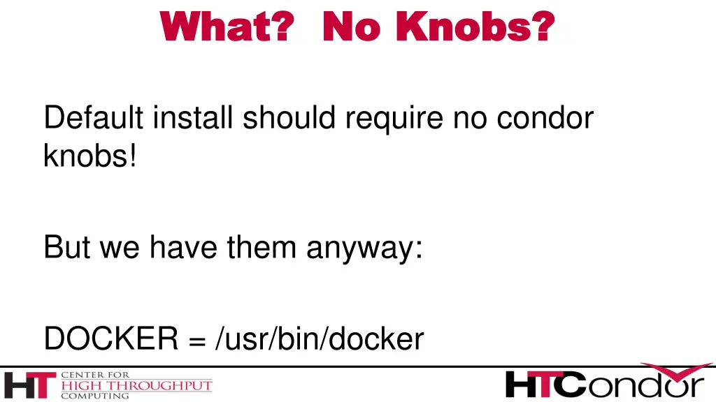 what no knobs what no knobs