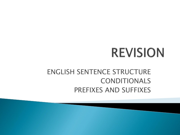 english sentence structure