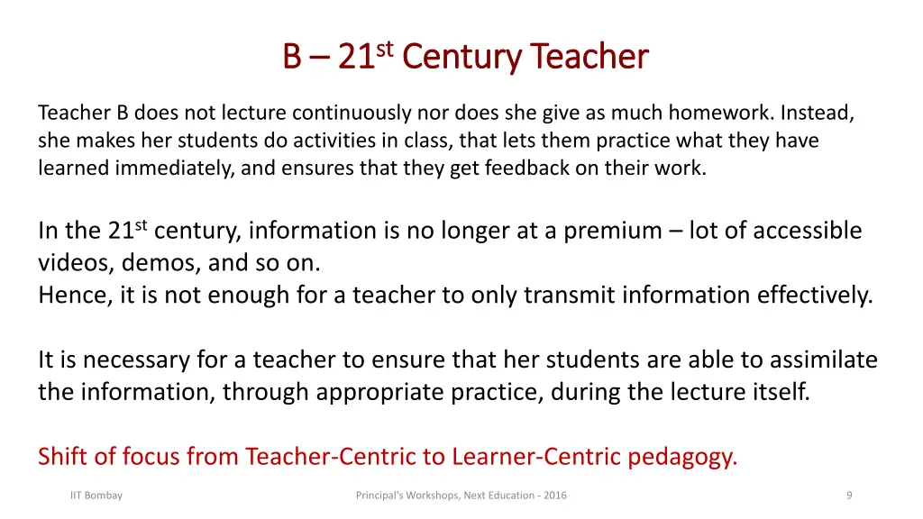 21 st st century teacher century teacher
