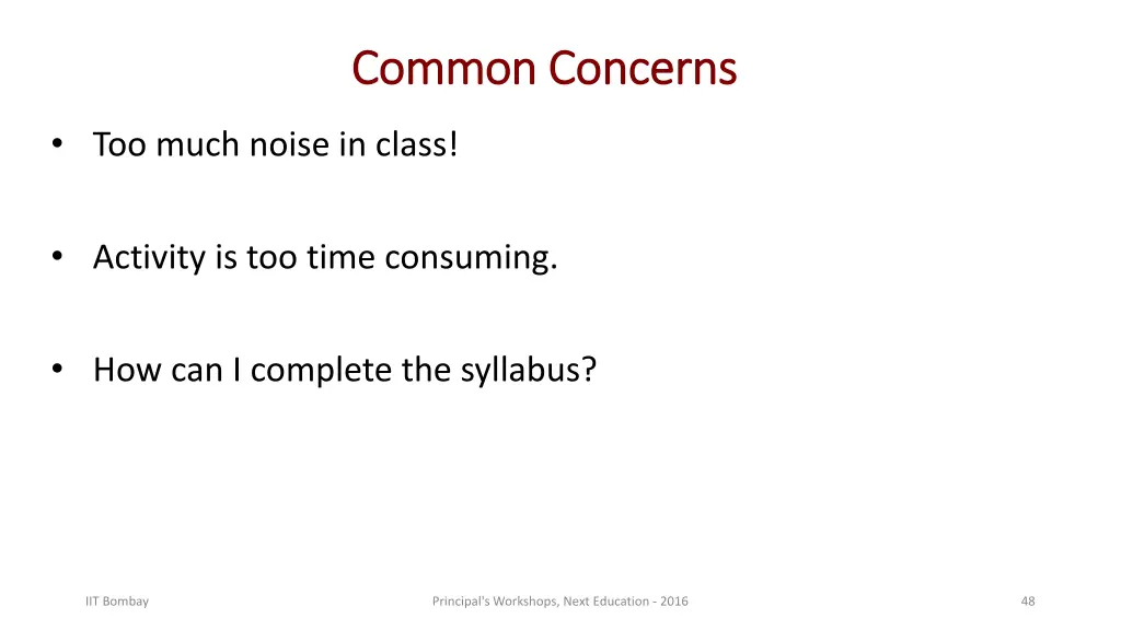 common concerns common concerns