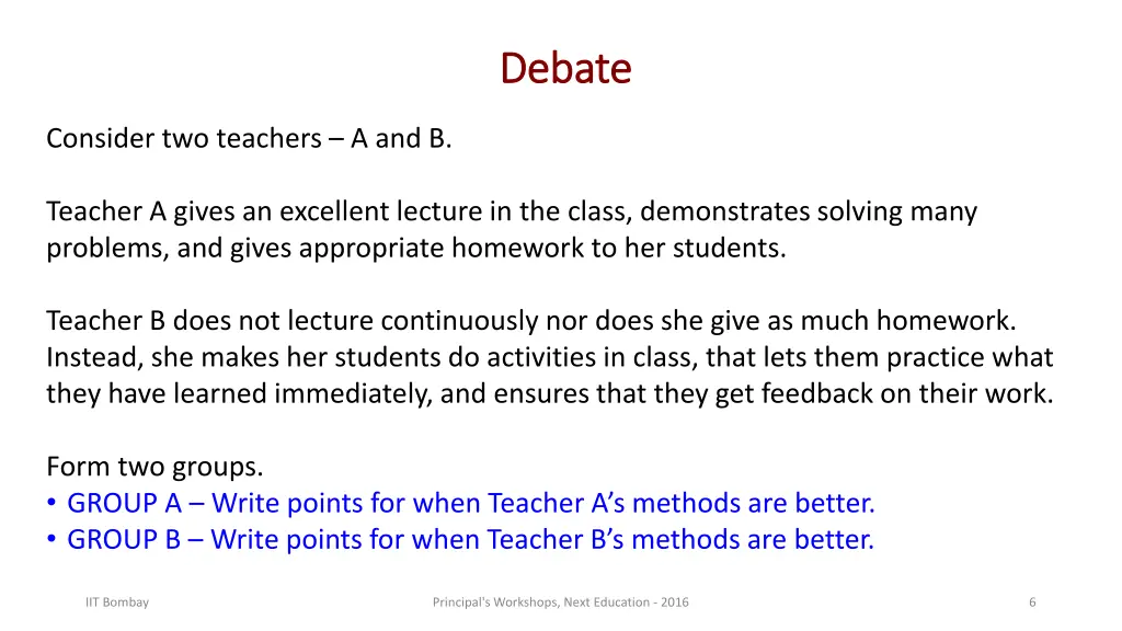 debate debate