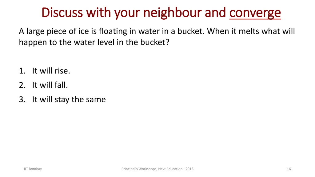 discuss with your neighbour and discuss with your