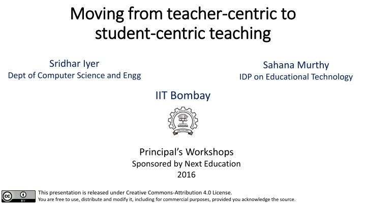 moving from teacher moving from teacher centric