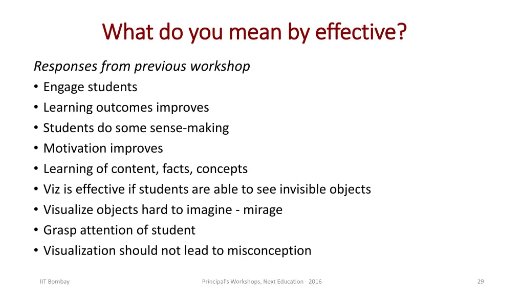 what do you mean by effective what do you mean 1