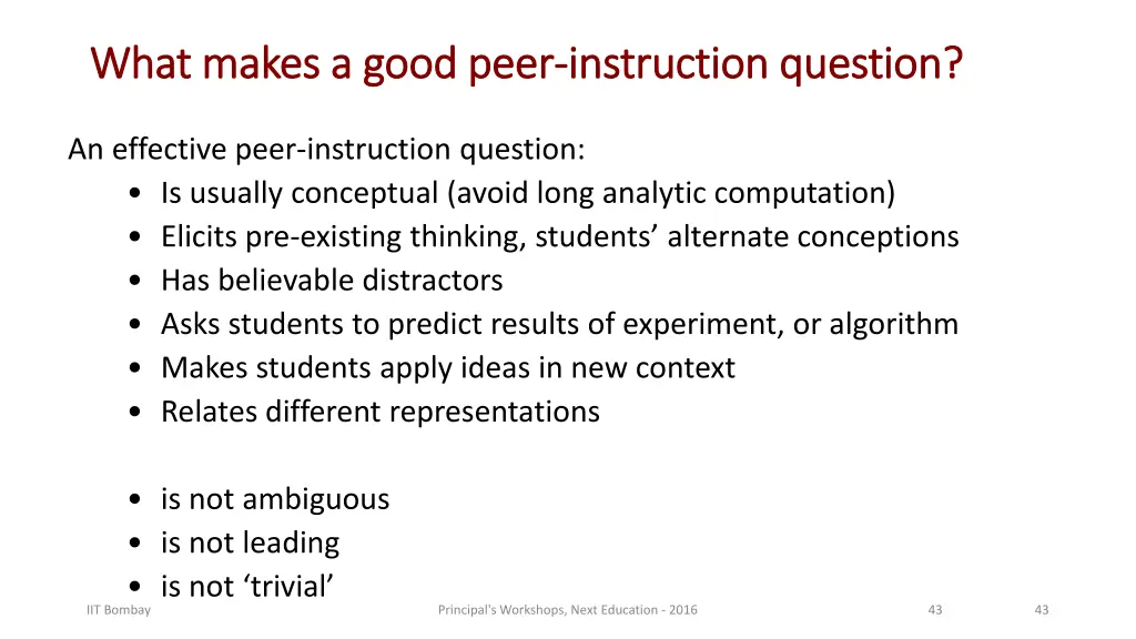what makes a good peer what makes a good peer