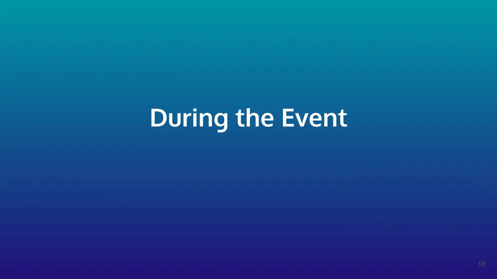during the event
