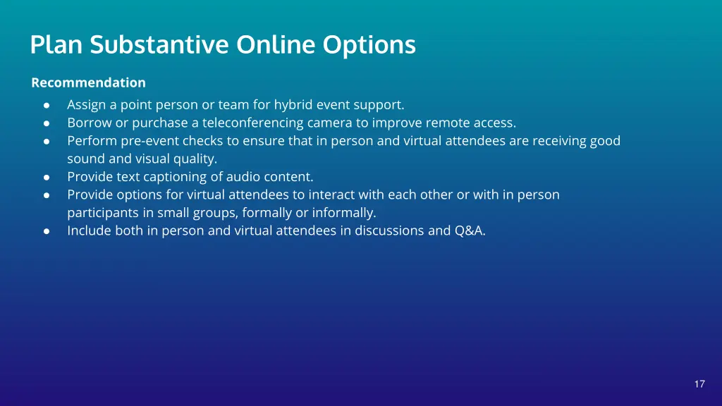 plan substantive online options 1
