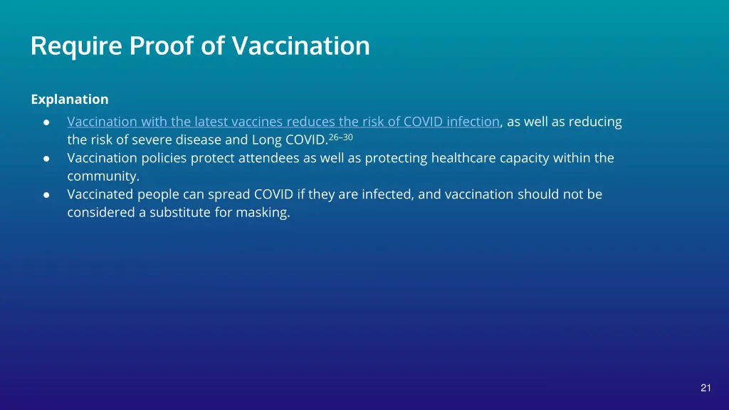 require proof of vaccination