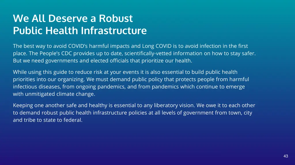 we all deserve a robust public health
