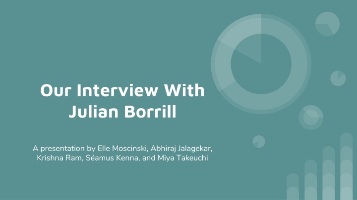 our interview with julian borrill