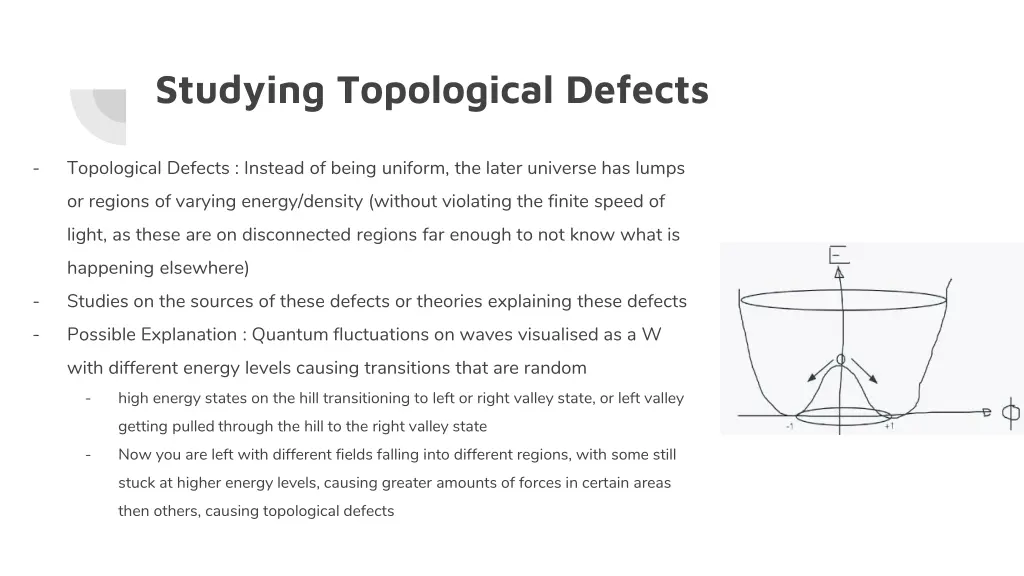 studying topological defects