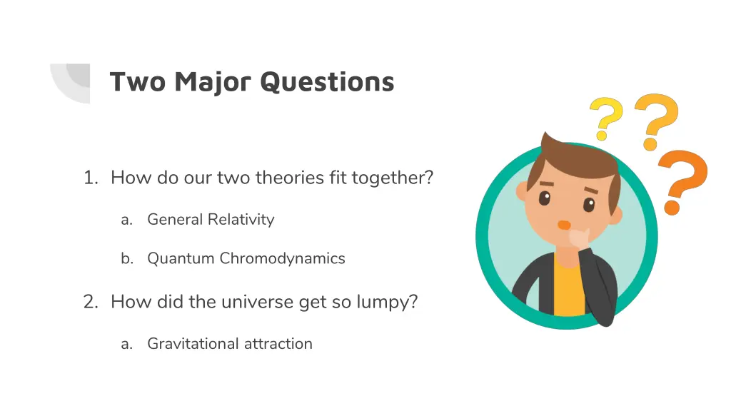 two major questions