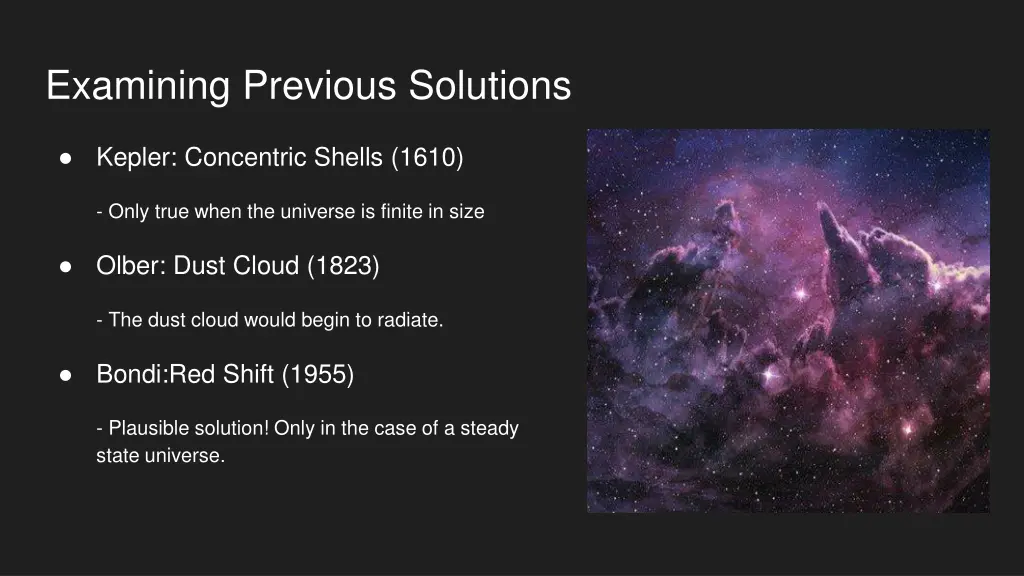 examining previous solutions