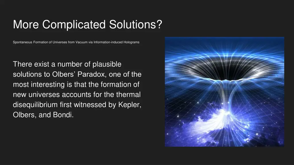 more complicated solutions