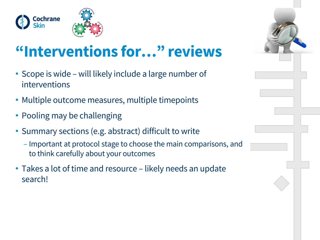 interventions for reviews